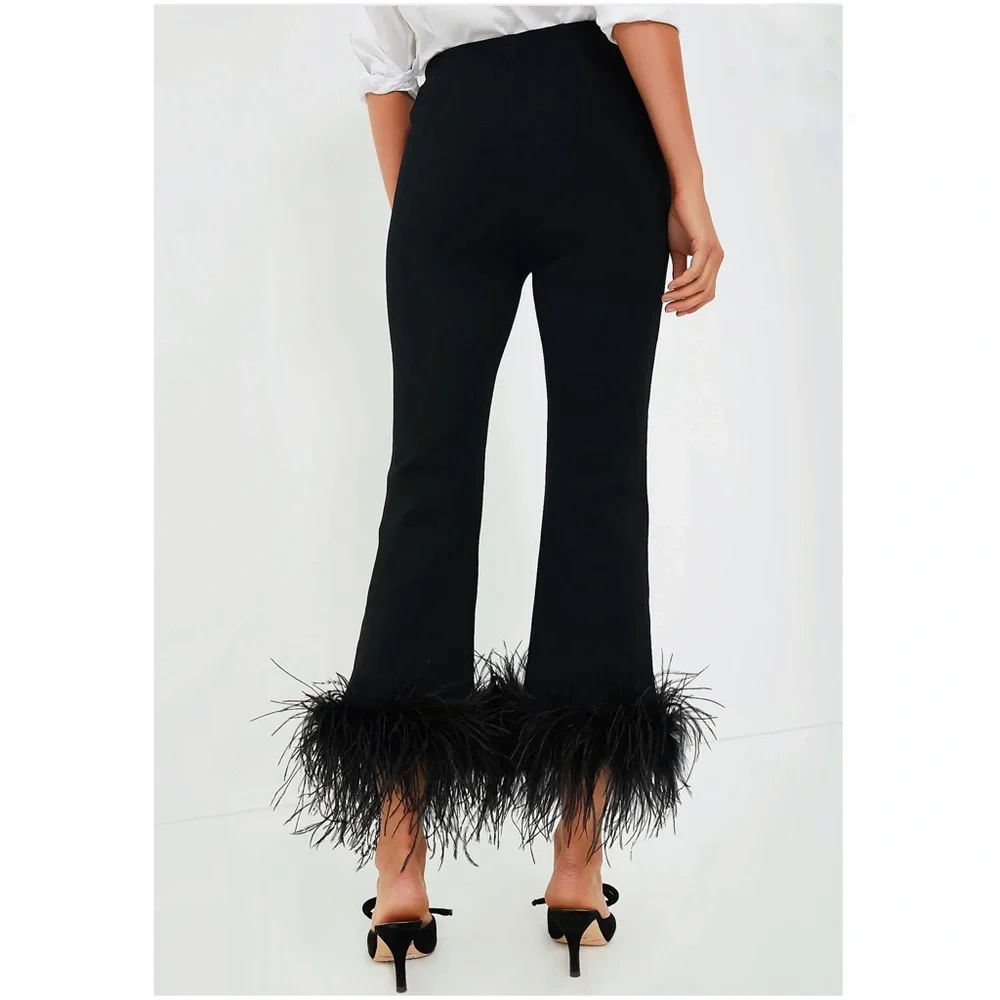 TUCKERNUCK Black Feather Compression Knit Ashford Pants NEW - Picture 4 of 13